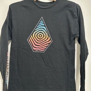 Volcom Boys Black Long Sleeve Shirt